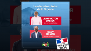 Législatives 2024 : Jean-Victor Castor et Davy Rimane réélus