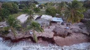 Une partie du village Kali'na de Yalimapo à nouveau menacée par les fortes marées